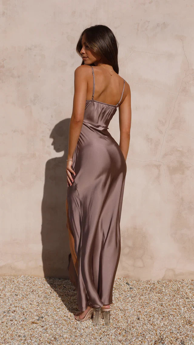 Damen Elegantes Modernes Kleid | Maxi