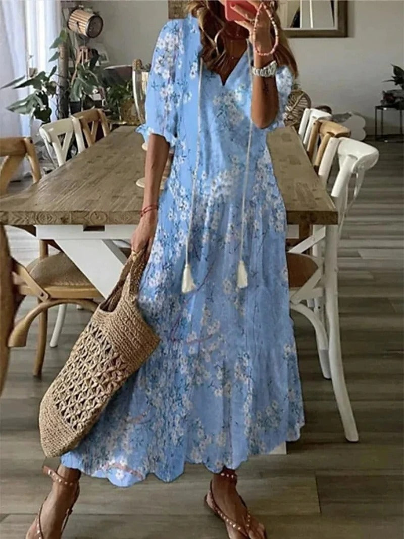 Rebecca | Luftiges Maxikleid Im Bohème-Stil