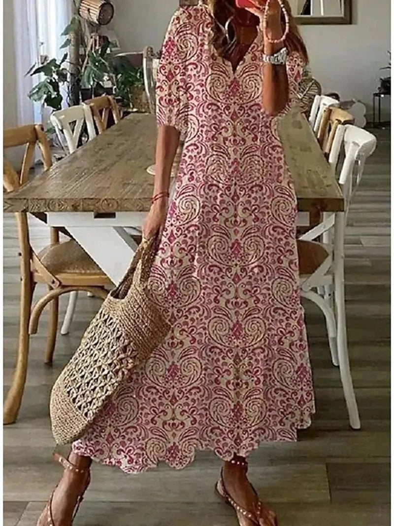 Rebecca | Luftiges Maxikleid Im Bohème-Stil