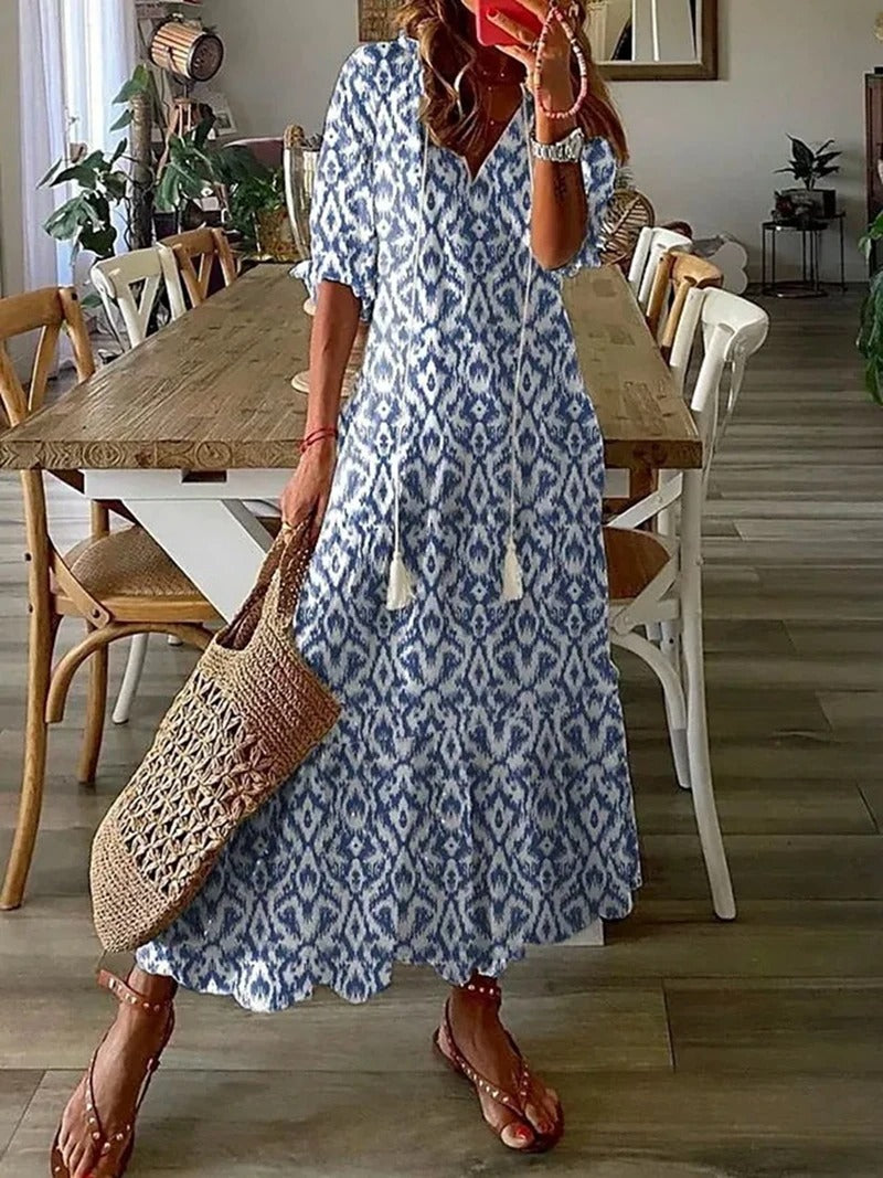 Rebecca | Luftiges Maxikleid Im Bohème-Stil