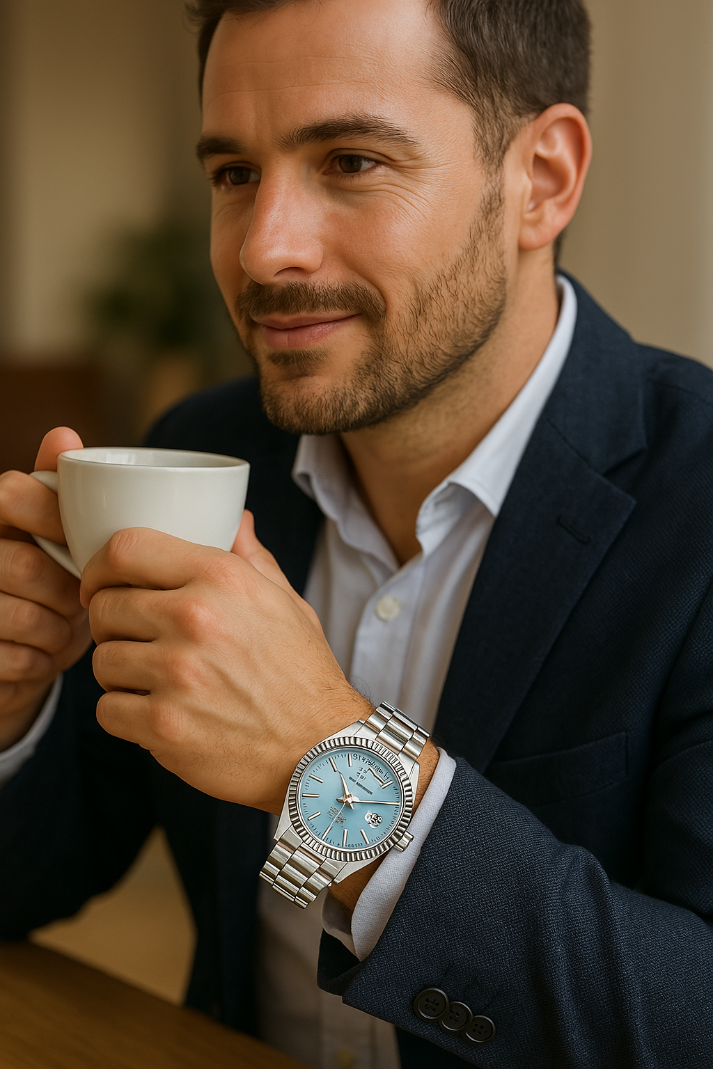 Herren Elegante Edelstahl Automatikuhr | Klassisch