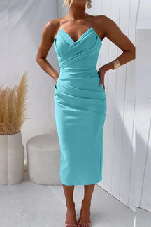 Damen Elegantes Sexy Kleid | Ärmellos