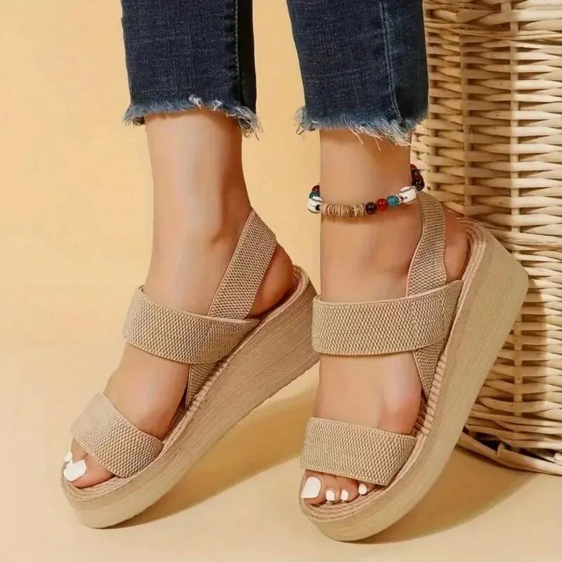 Elina Slingback-Sandalen | Rom-Cross-Design &amp; Hanfsohlenoptik