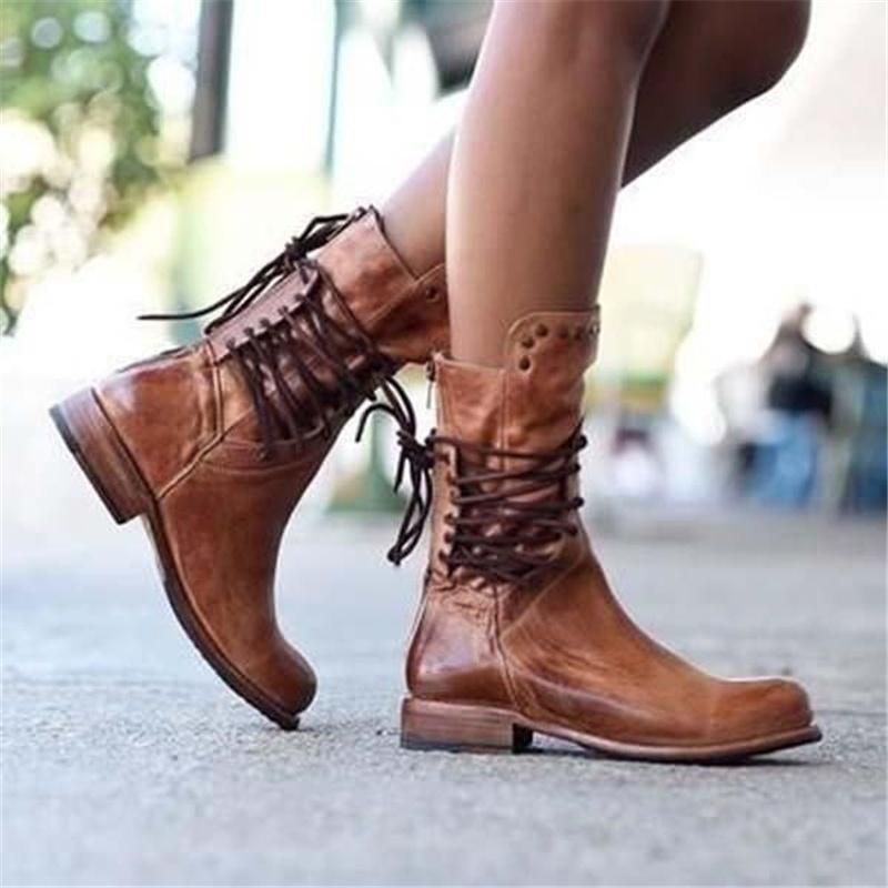 Damen Elegante Komfort Stiefel | Leder