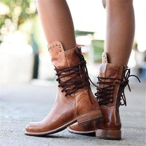 Damen Elegante Komfort Stiefel | Leder