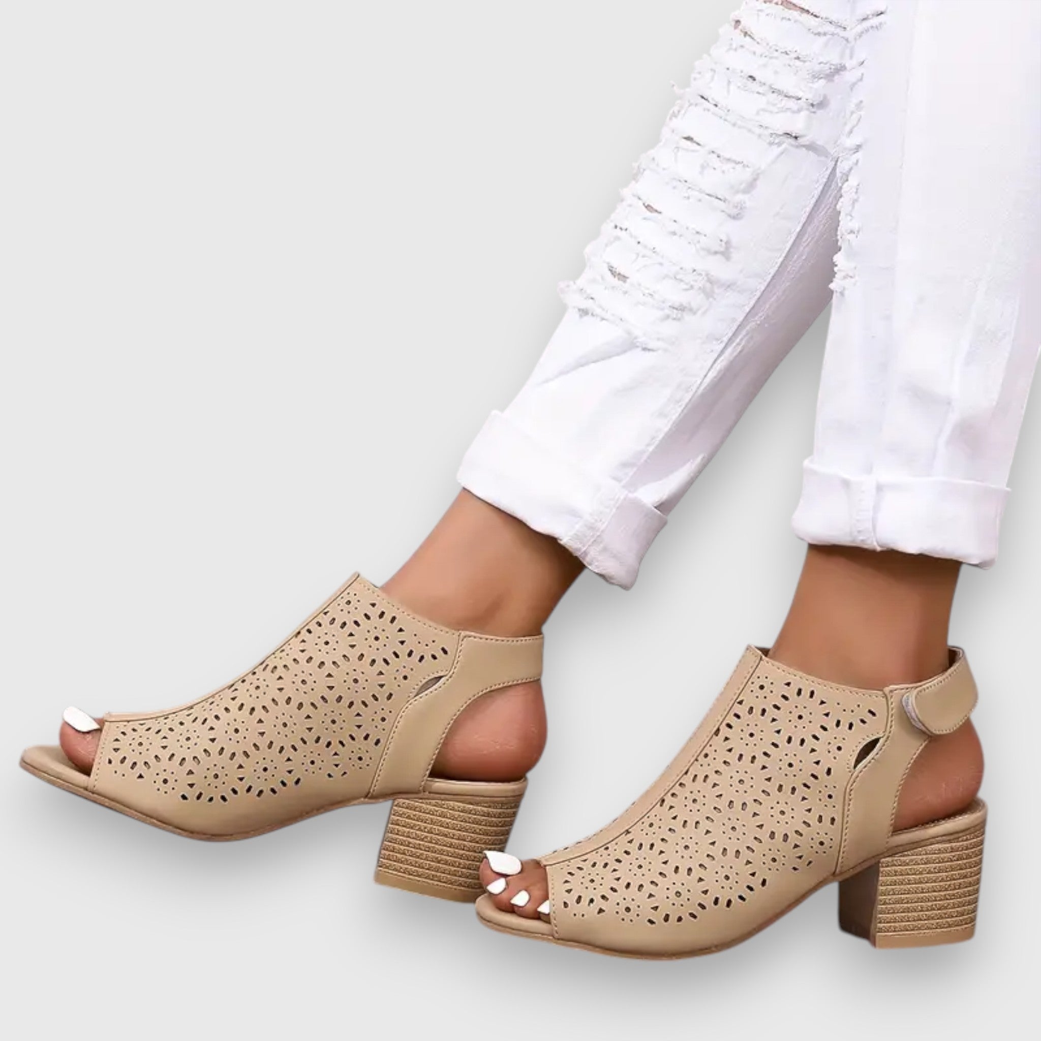 Virelle Sandalen | Eleganter Peep-Toe Look