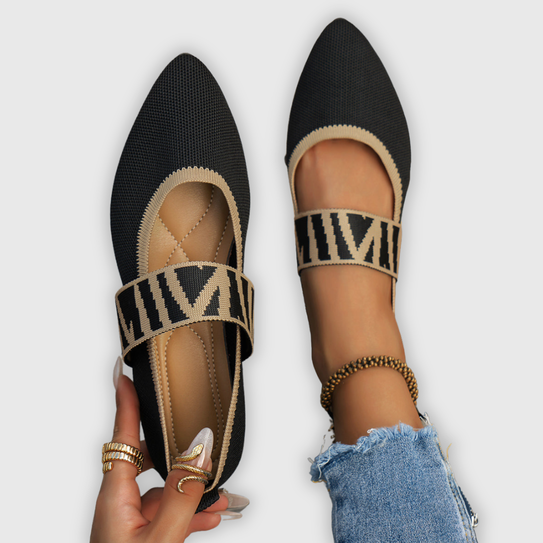 Clarise | Handgefertigte Ballerinas Aus Strick