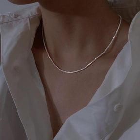 Damen Elegante Silber Halskette | Minimalistisch