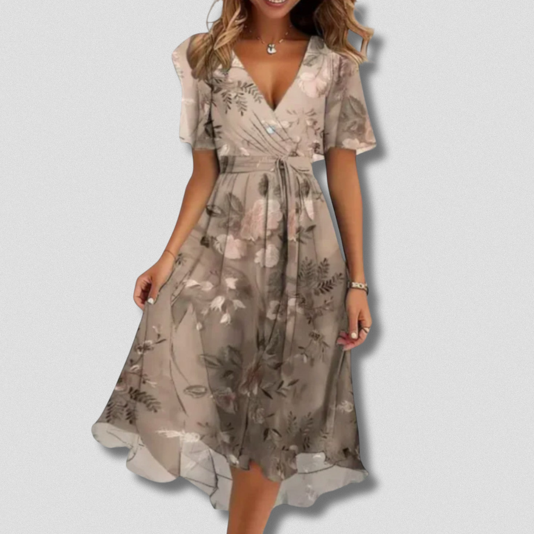 Anika | Elegantes Kleid mit V-Ausschnitt für jeden Anlass