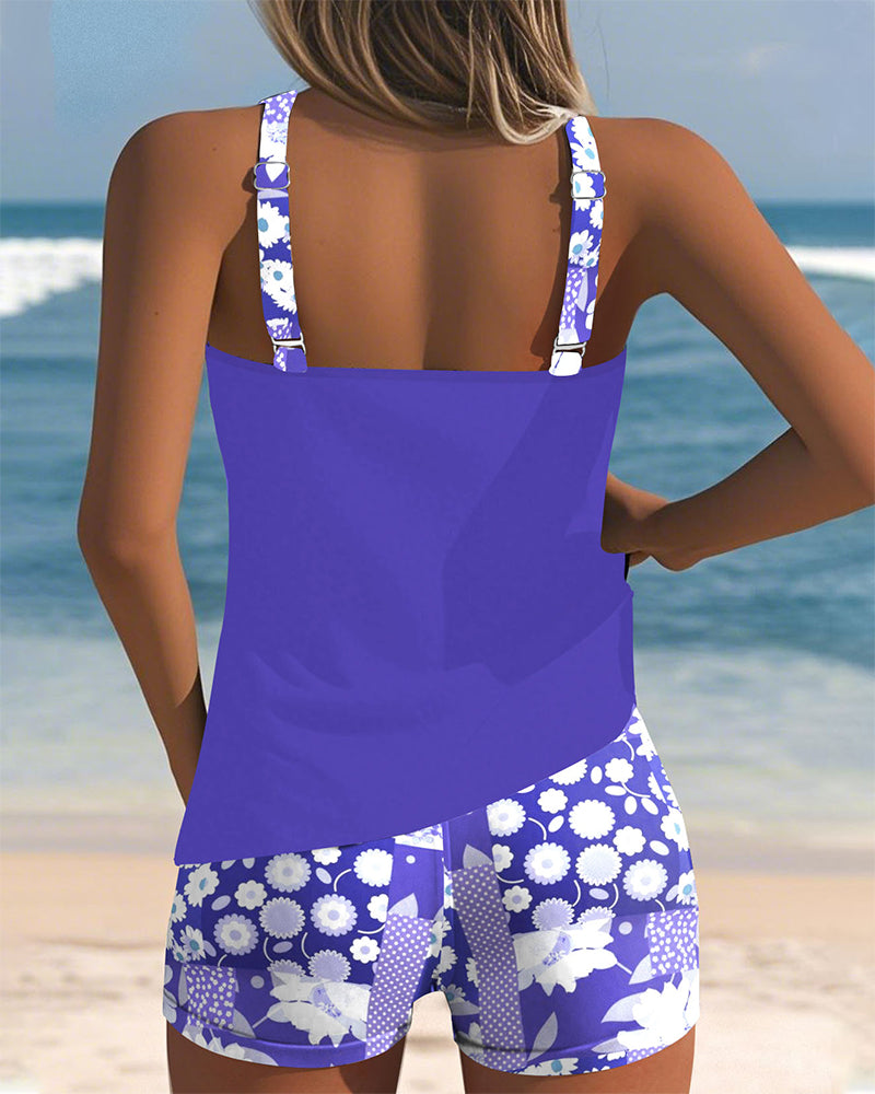 Damen Modisches Tankini Set | Zweiteilig
