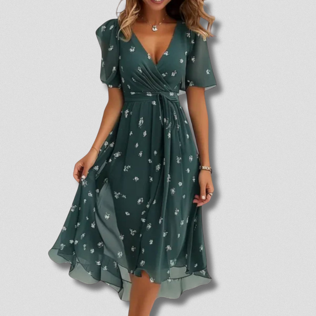 Anika | Elegantes Kleid mit V-Ausschnitt für jeden Anlass