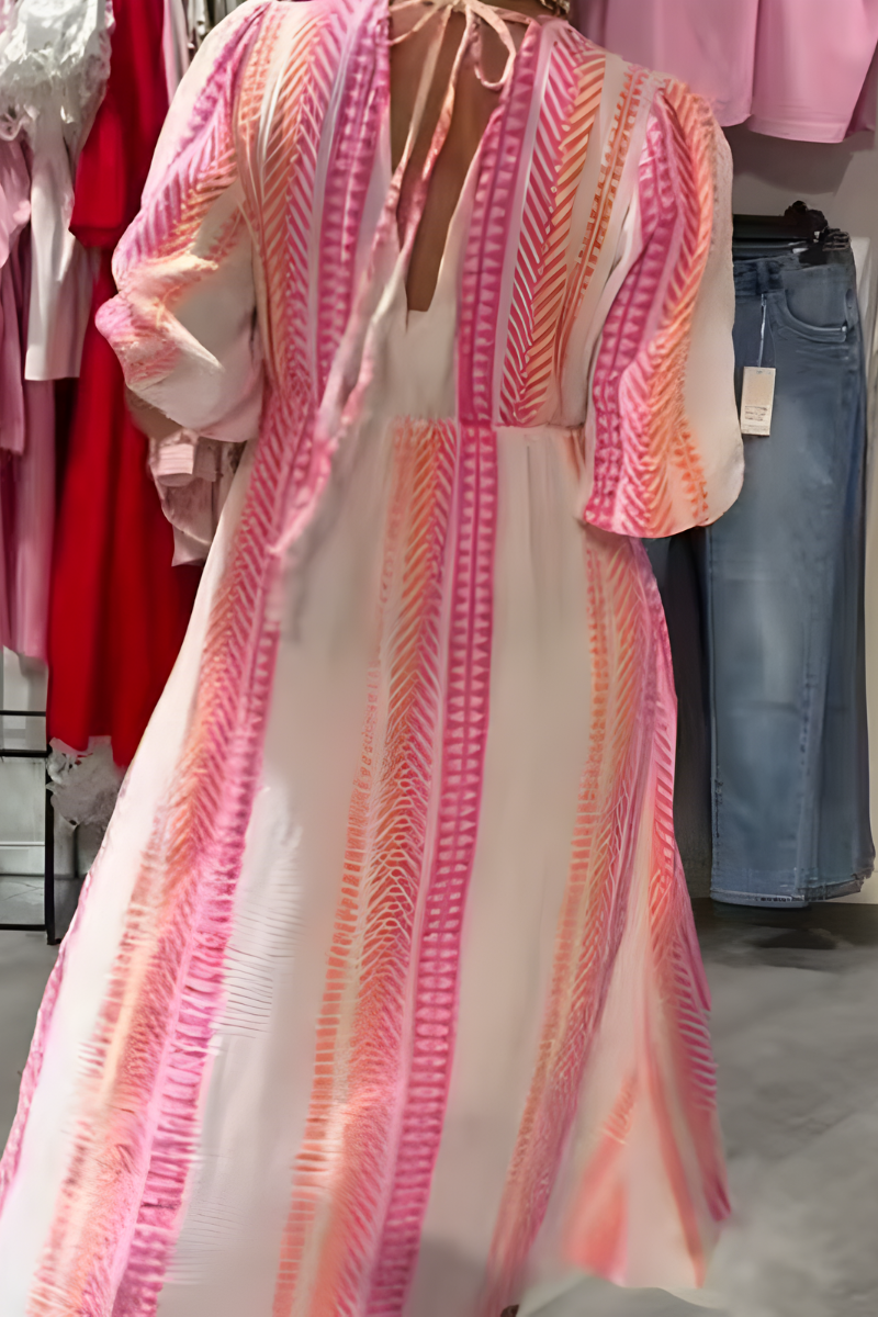 Damen Luftiges Sommerkleid | Midi