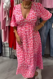 Damen Luftiges Sommerkleid | Midi