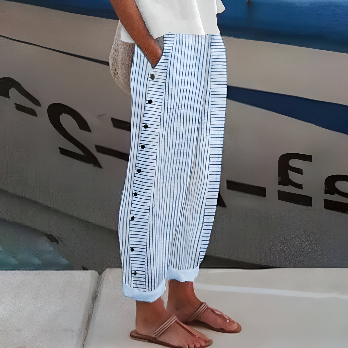 Dagny | Leichte Sommerhose aus Leinen für Alltag und Urlaub