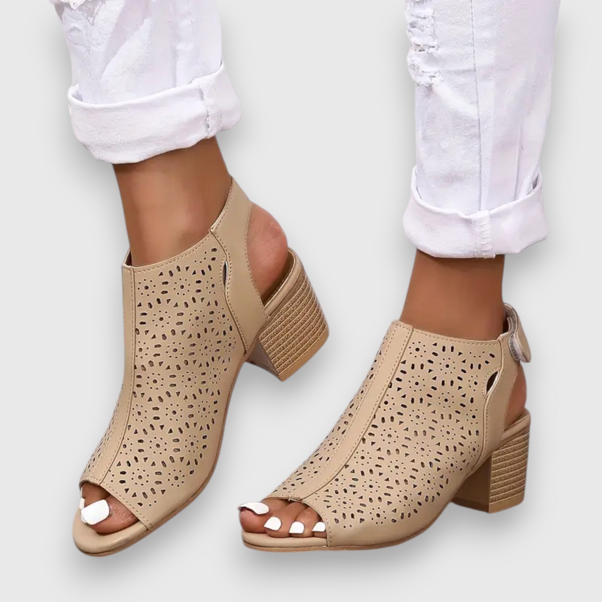 Virelle Sandalen | Eleganter Peep-Toe Look