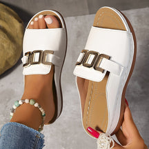 Bianca Sandalen | Riemen mit Goldschnalle