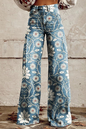 Gina | Boho-Hose Mit Hoher Taille Und Weitem Schnitt