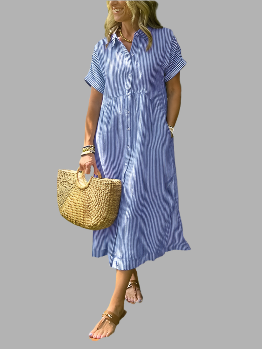Damen Elegantes Sommer Kleid | Midi