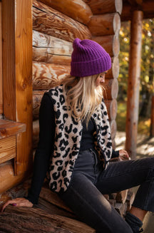 Astrid | Leoparden-Strickweste
