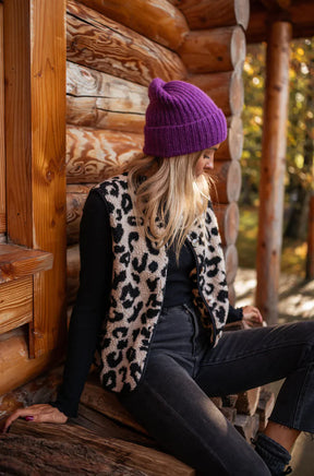 Astrid | Leoparden-Strickweste