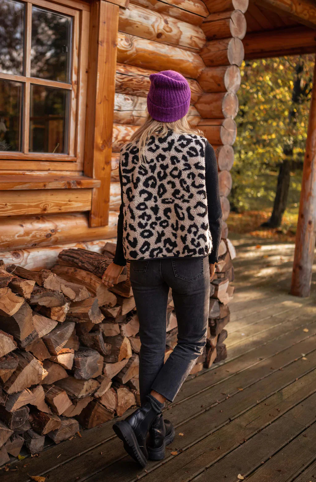 Astrid | Leoparden-Strickweste