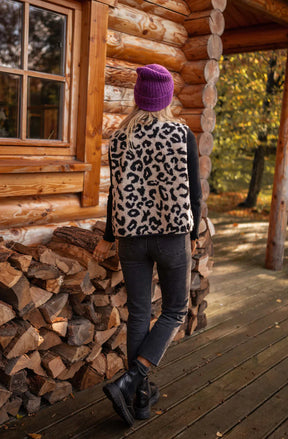 Astrid | Leoparden-Strickweste