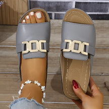 Bianca Sandalen | Riemen mit Goldschnalle