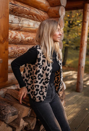 Astrid | Leoparden-Strickweste