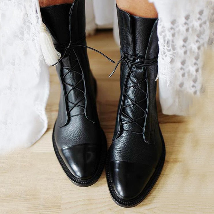 Angeline Premium-Stiefel | Hochwertiges PU-Leder