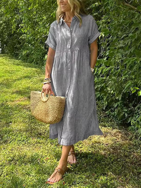 Damen Elegantes Sommer Kleid | Midi
