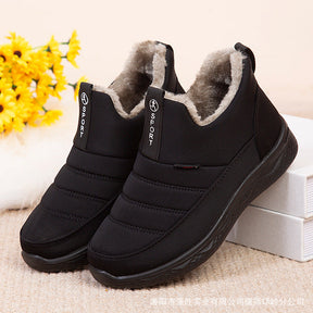 Damen Schneestiefel – Winterschuhe für Frauen – Warm gefütterte Winterstiefeletten – Outdoor Reißverschluss Wasserdicht Zum Hineinschlüpfen Bequeme Schuhe