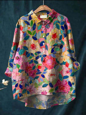 Nelly | Klassische Blumenbluse für Damen