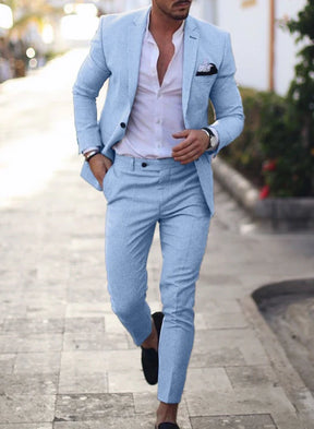 Herren Eleganter Sommer Hochzeit Anzug | 2-Teilig
