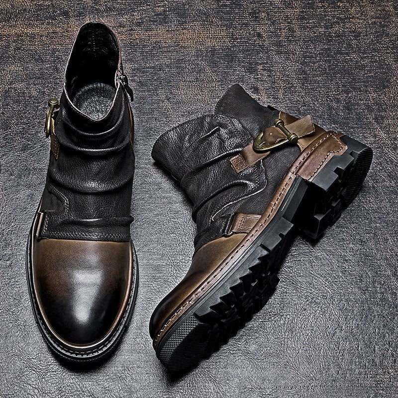 RebelRoad | Leder Biker Stiefel