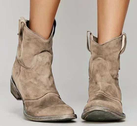 Damen Elegante Stiefeletten | Western Stil
