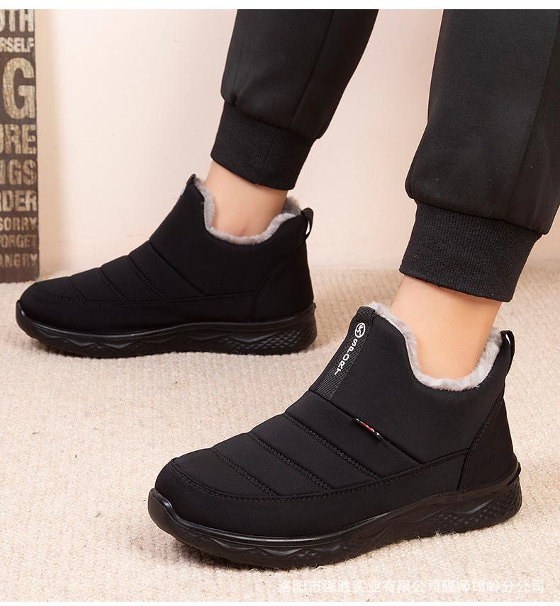 Damen Schneestiefel – Winterschuhe für Frauen – Warm gefütterte Winterstiefeletten – Outdoor Reißverschluss Wasserdicht Zum Hineinschlüpfen Bequeme Schuhe