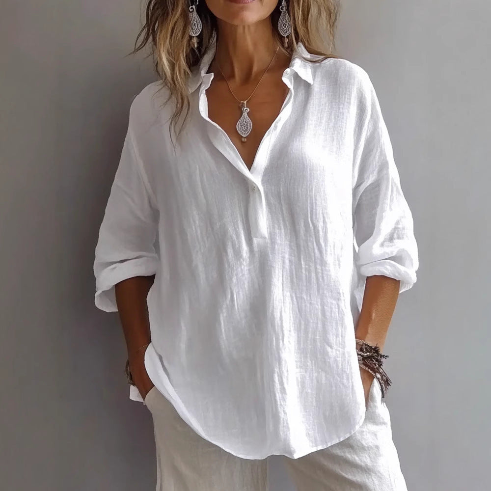 Women’s Elegante Bluse | V-Ausschnitt