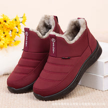 Damen Schneestiefel – Winterschuhe für Frauen – Warm gefütterte Winterstiefeletten – Outdoor Reißverschluss Wasserdicht Zum Hineinschlüpfen Bequeme Schuhe