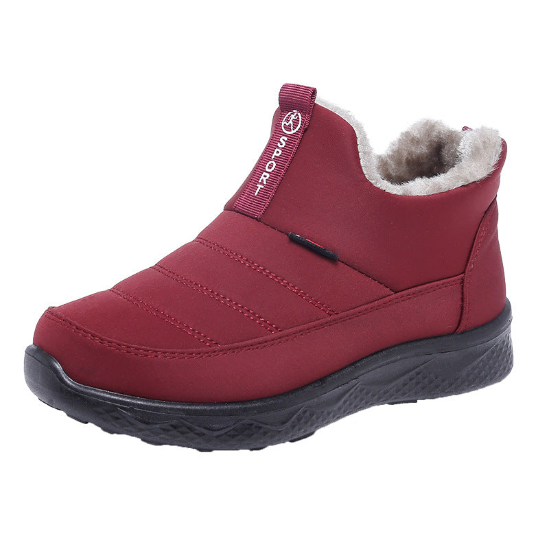 Damen Schneestiefel – Winterschuhe für Frauen – Warm gefütterte Winterstiefeletten – Outdoor Reißverschluss Wasserdicht Zum Hineinschlüpfen Bequeme Schuhe