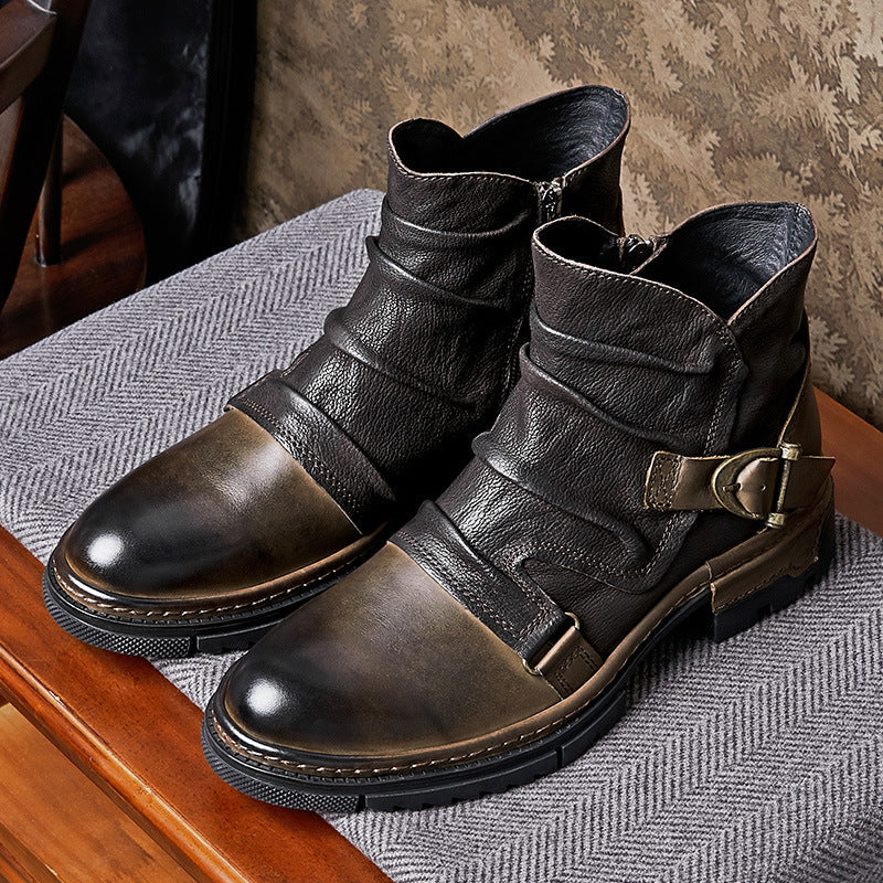 RebelRoad | Leder Biker Stiefel