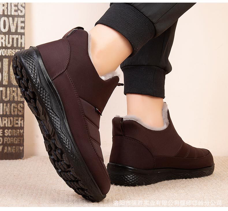 Damen Schneestiefel – Winterschuhe für Frauen – Warm gefütterte Winterstiefeletten – Outdoor Reißverschluss Wasserdicht Zum Hineinschlüpfen Bequeme Schuhe