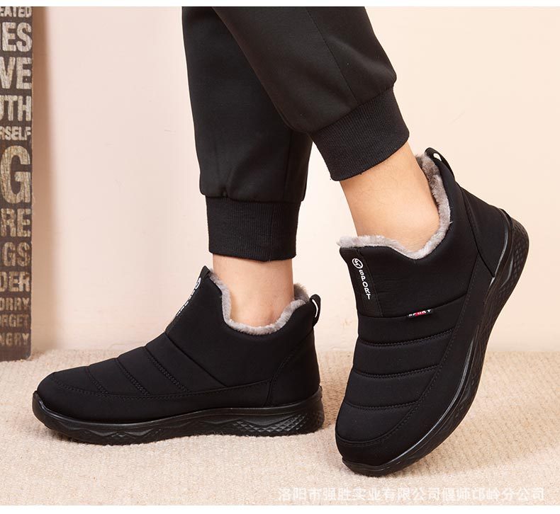 Damen Schneestiefel – Winterschuhe für Frauen – Warm gefütterte Winterstiefeletten – Outdoor Reißverschluss Wasserdicht Zum Hineinschlüpfen Bequeme Schuhe