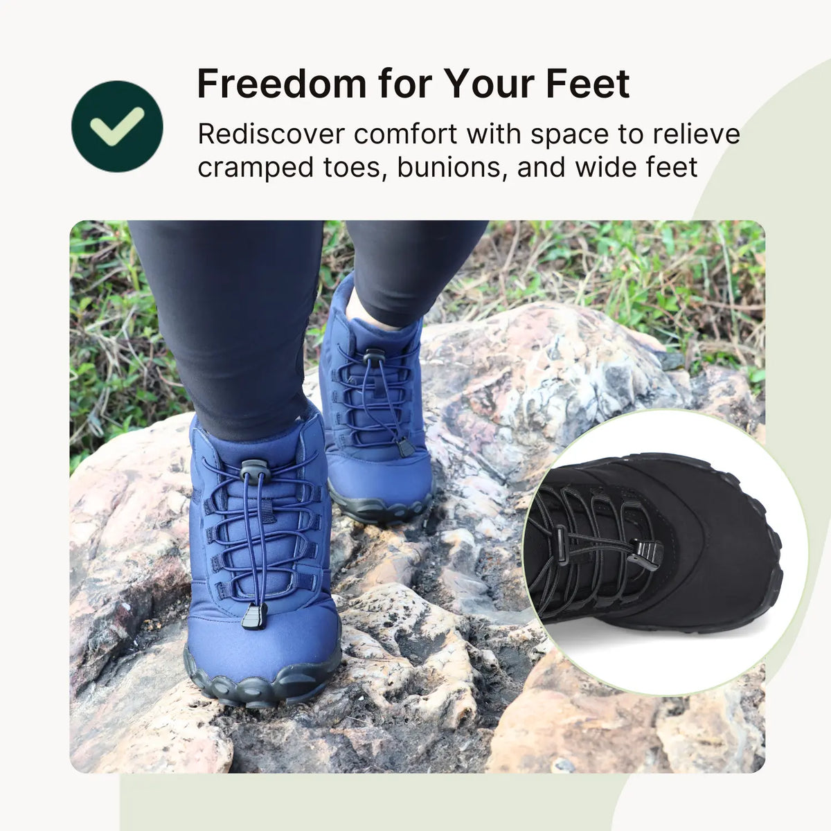 Polar Pro - Rutschfeste & Wasserbeständige Winter Barfußschuhe (Unisex)