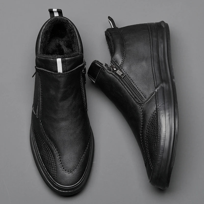 Kent | Leder-Winterschuhe - Wärme &amp; Rutschfester Halt
