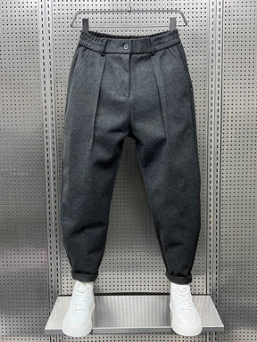 Herren Elegante Melierte Hose | Modern