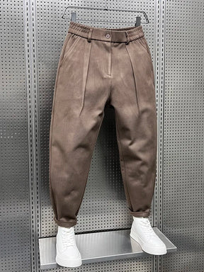 Herren Elegante Melierte Hose | Modern