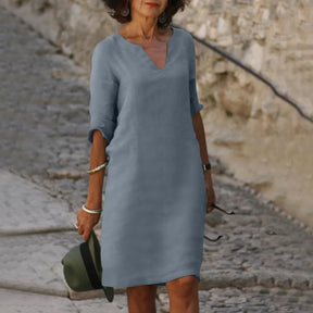 Louise | Feminines Minikleid Mit V-Ausschnitt