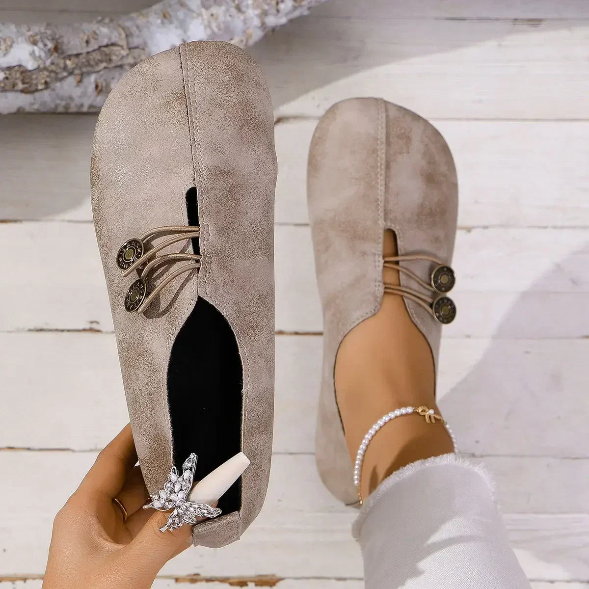 Noira | Bequeme Wildleder Loafer für Damen