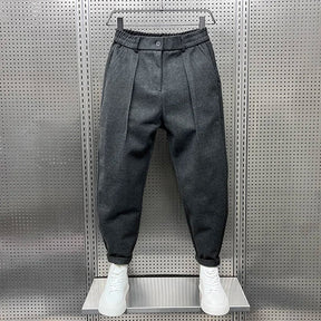 Herren Elegante Melierte Hose | Modern