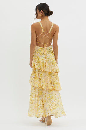 Damen Rüschen Sommerkleid | Midi